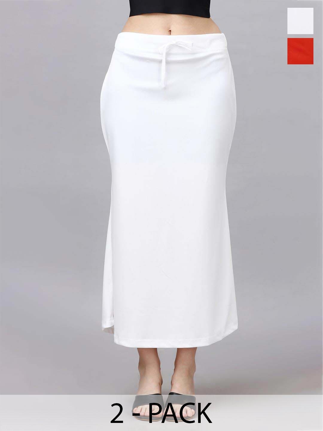 

SATPURUSH Pack Of 2 Stretchable Saree Shapewear, White