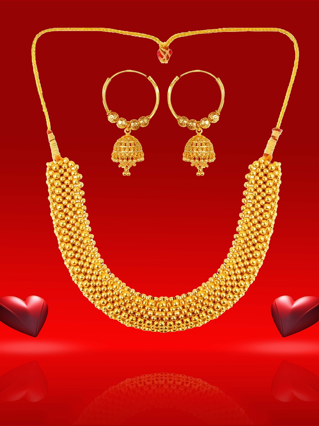 

Heer Collection Gold-Plated Jewellery Set