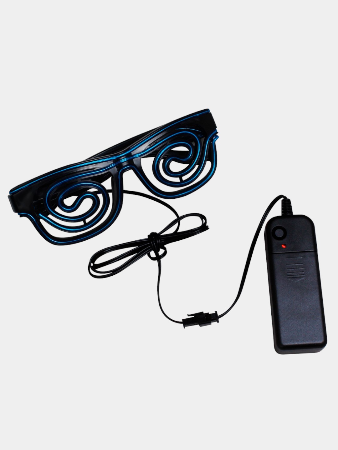

Hookaba Ice Blue Spin Shade Unisex LED Party Halloween Live Concert Glasses