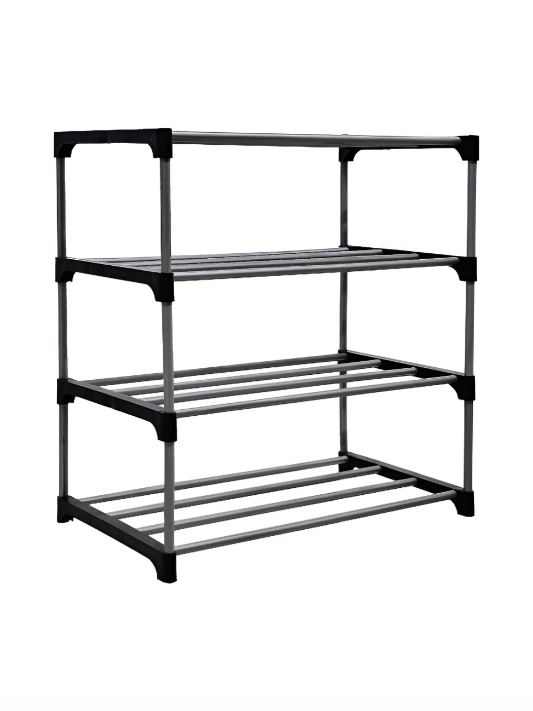 

Urban Choice Silver-Toned 4 Layer Metal Book Shelf