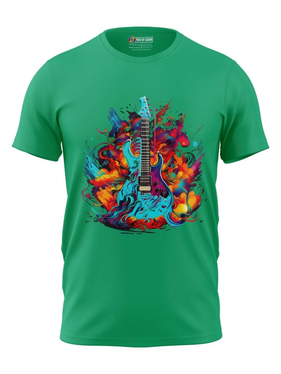 

Print My Fashion Boys Graphic Printed Round Neck Cotton T-shirt, Green