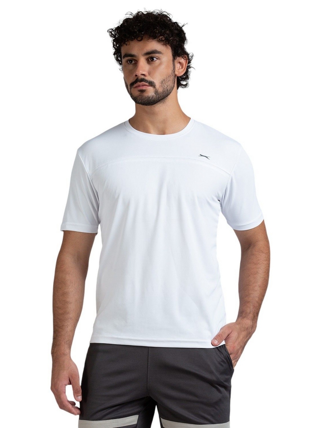 

Black Panther Men Dri-FIT Solid Round Neck T-shirt, White