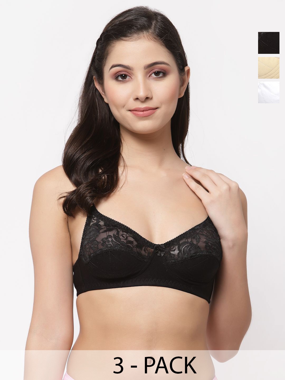 

Docare Bralette Bra Full Coverage, Beige