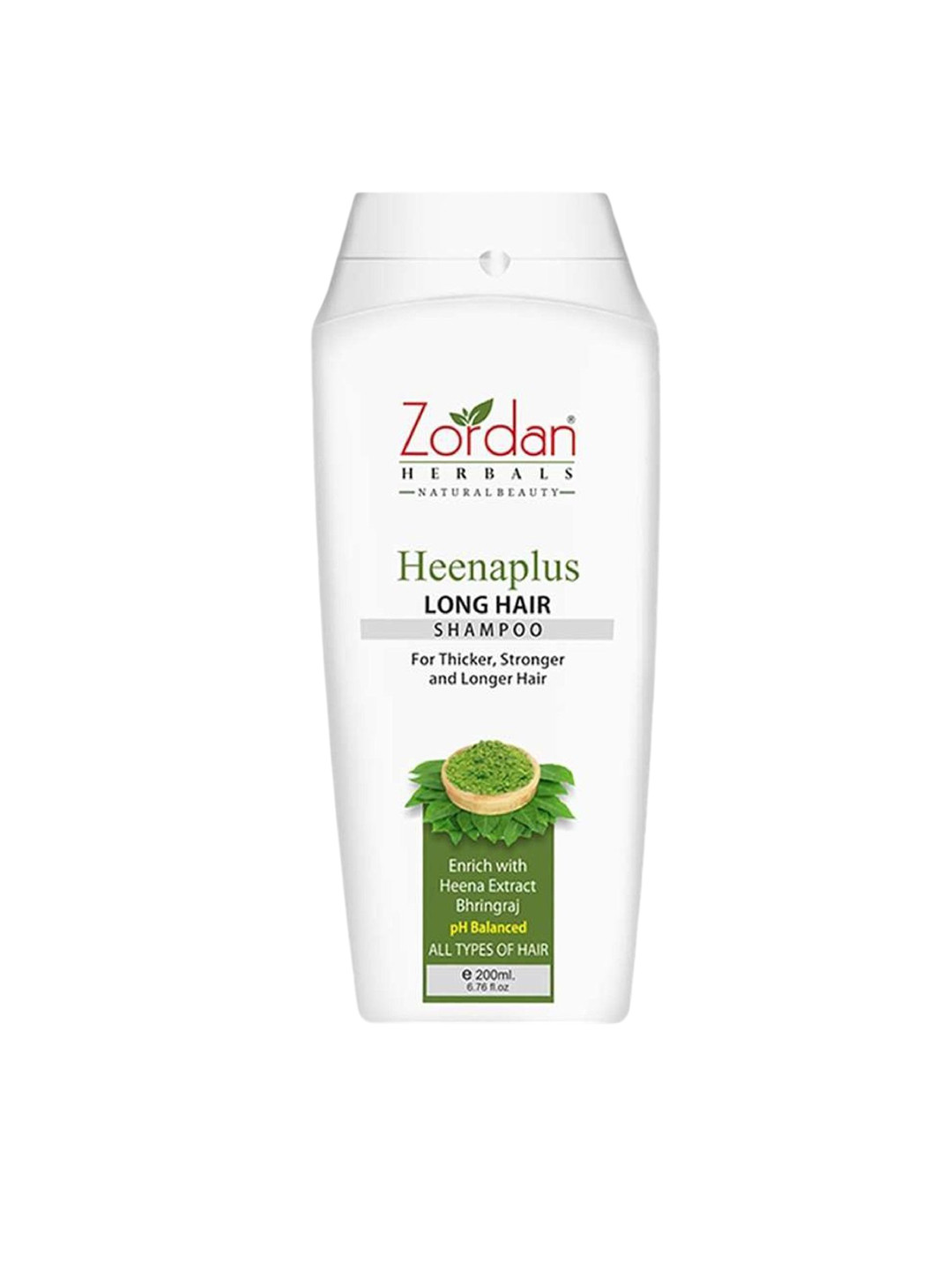 

ZORDAN Heenaplus Long Hair Shampoo - 200 ml, White