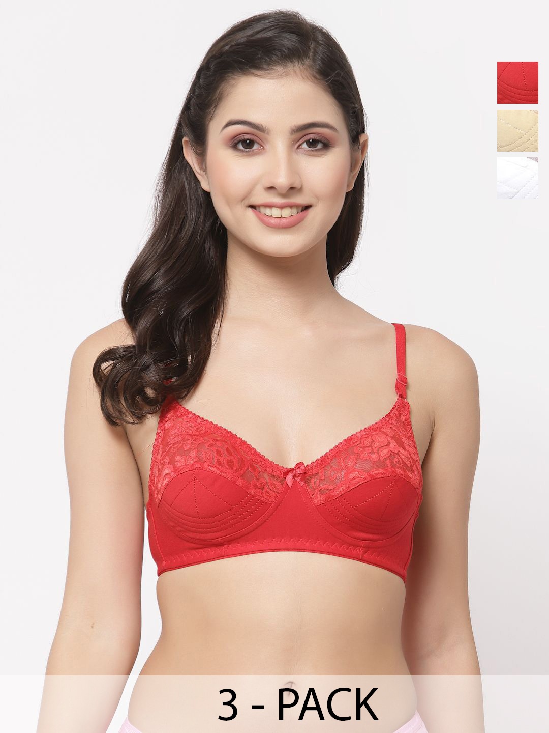 

Docare Bralette Bra Full Coverage, Beige