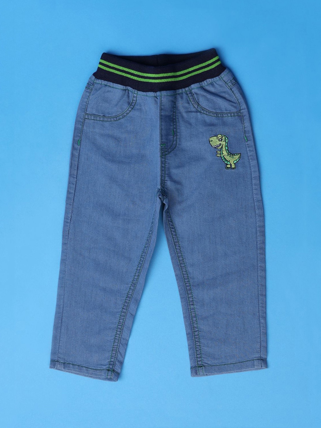 

V-Mart Boys Solid Regular Fit Mid-Rise Jeans, Blue