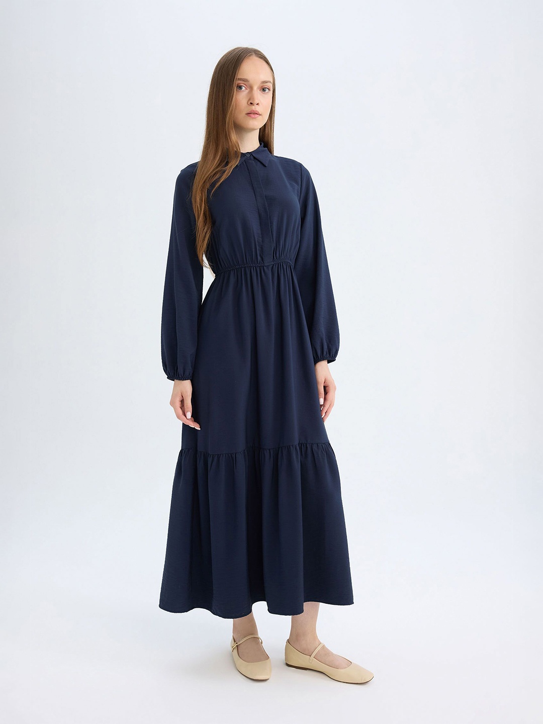 

DeFacto Maxi Midi Dress, Na