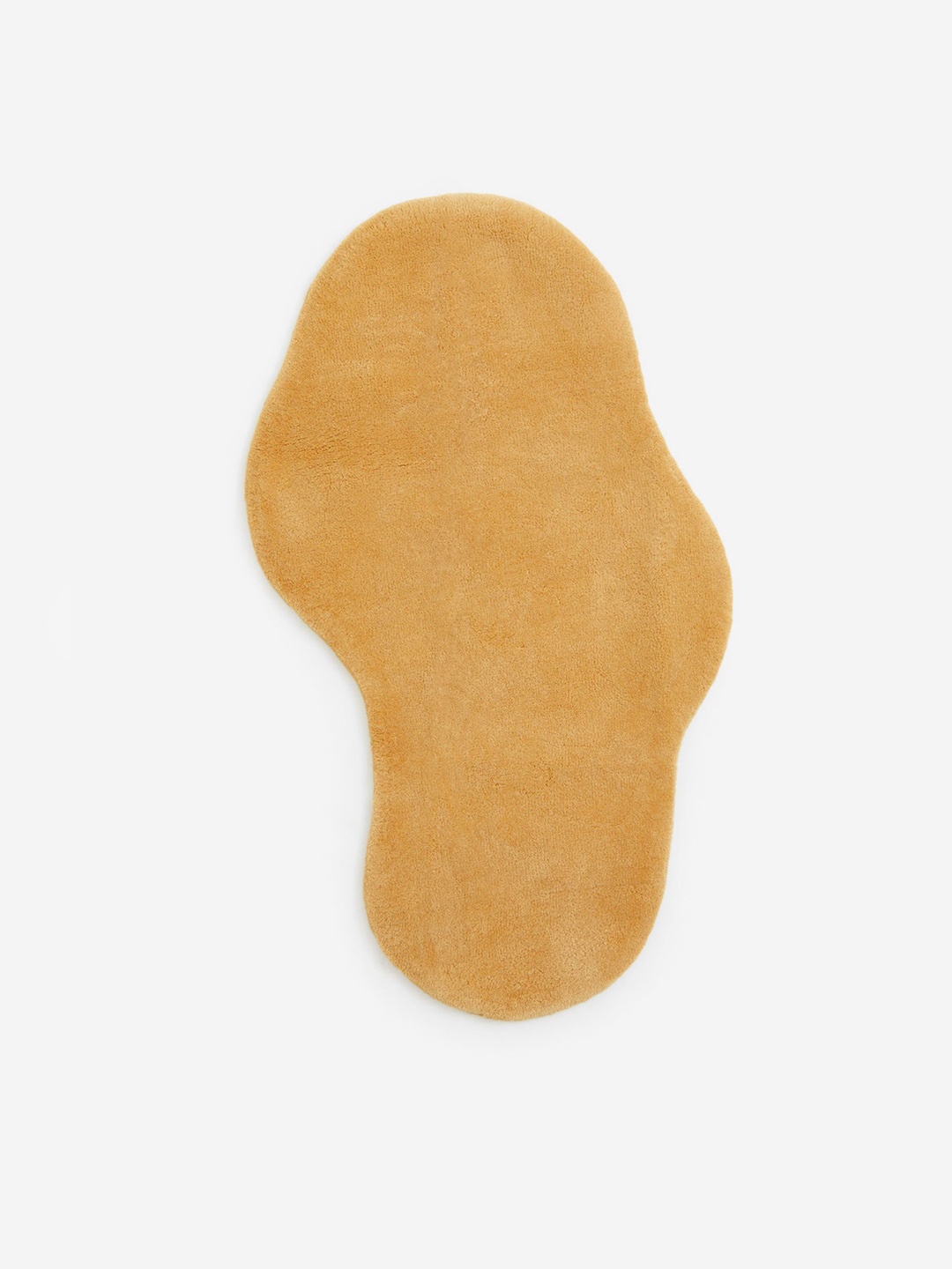 

H&M Yellow Tufted Wool Rug