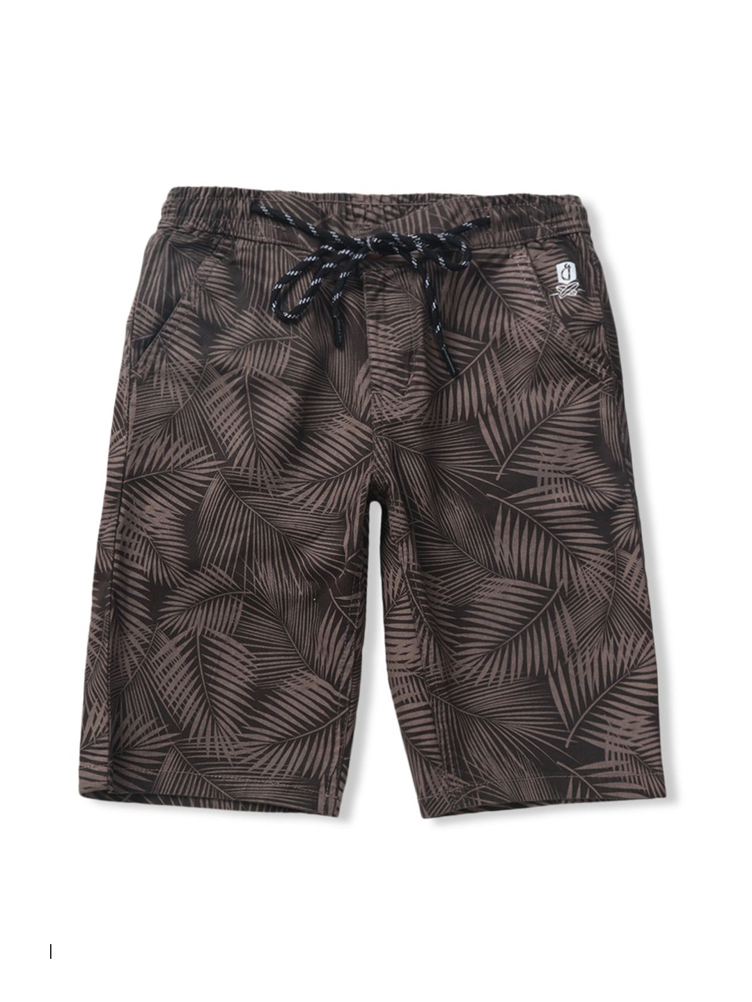 

Gini and Jony Boys Printed Regular Shorts, Olive