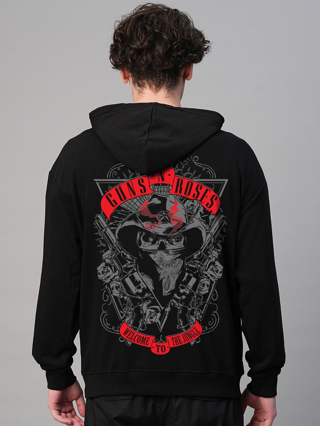 

PRONK Men Printed Sweatshirt, Black