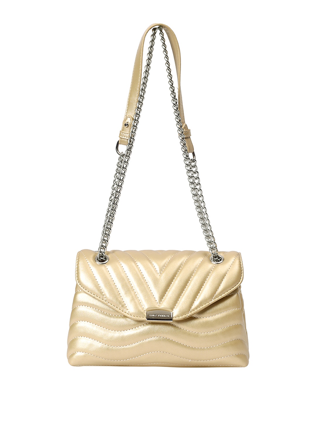 

Lino Perros Quilted Structured Shoulder Bag, Gold