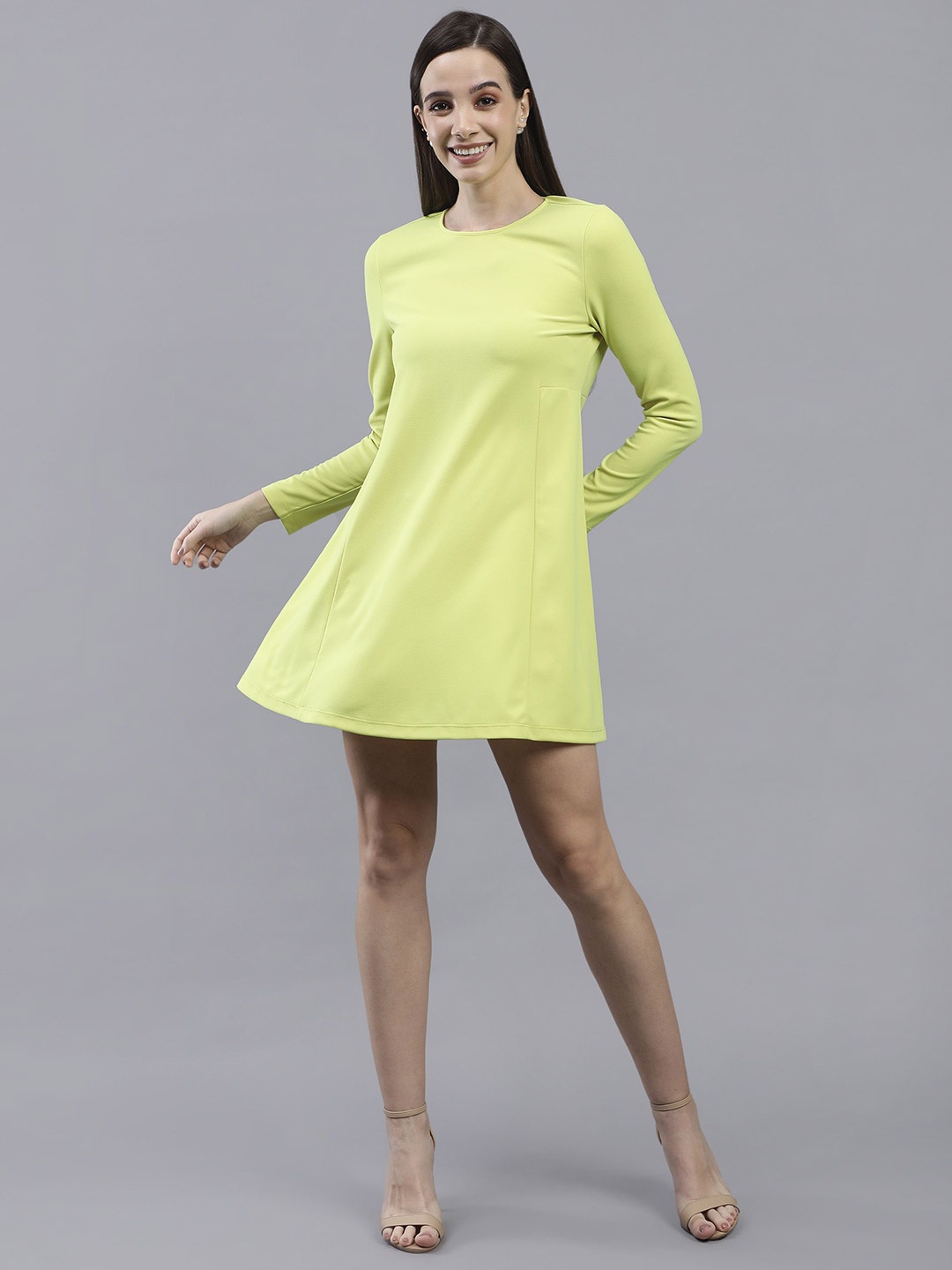 

SAFFE A-Line Mini Dress, Green