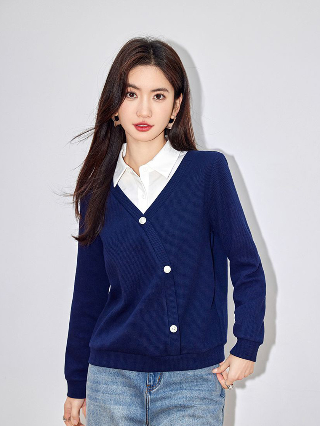 

JC Collection Women Opaque Casual Shirt, Blue