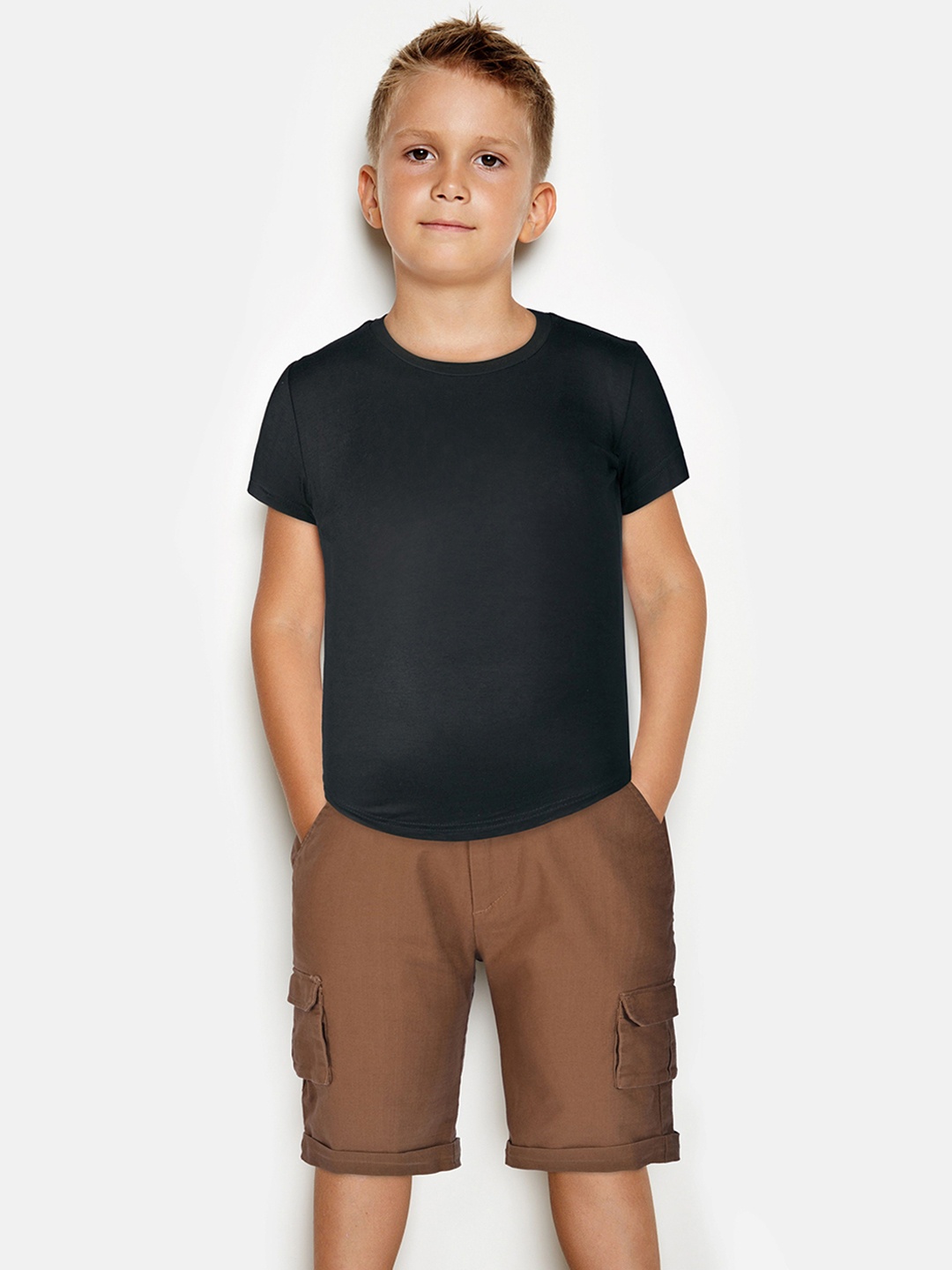 

Gini and Jony Boys Regular Fit Cargo Shorts, Brown