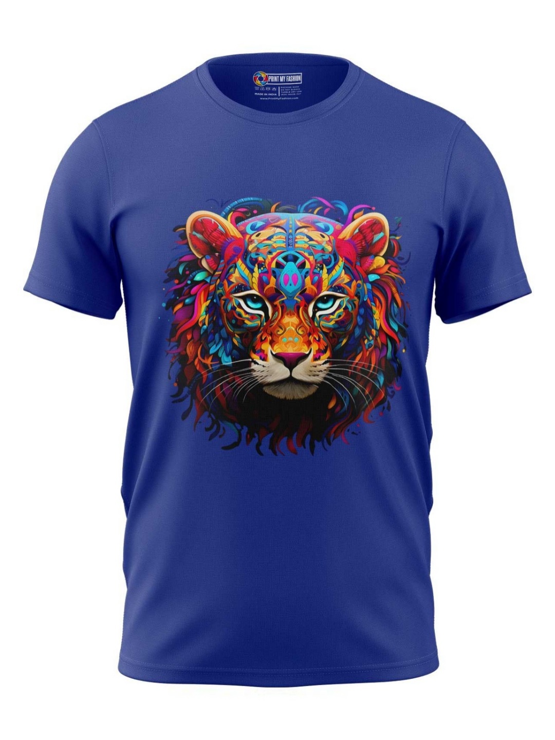 

Print My Fashion Boys Graphic Printed Round Neck Cotton T-shirt, Blue