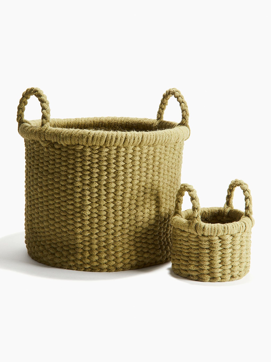 

H&M Jute Storage Basket, Green