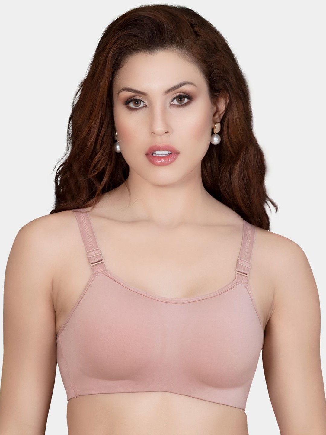 

Trylo Riza AdvanceFit Soft Padded Everyday Wear Bra, Pink