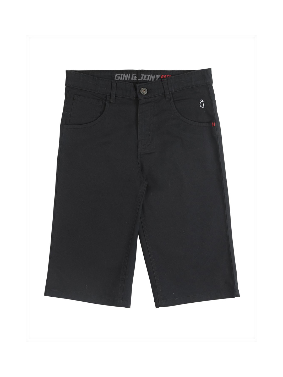 

Gini and Jony Boys Casual Regular Shorts, Black