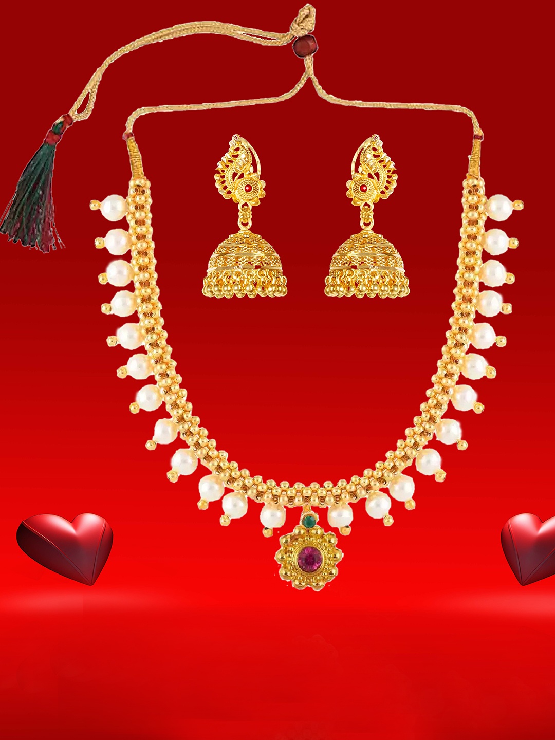 

Heer Collection Gold-Plated Jewellery Set