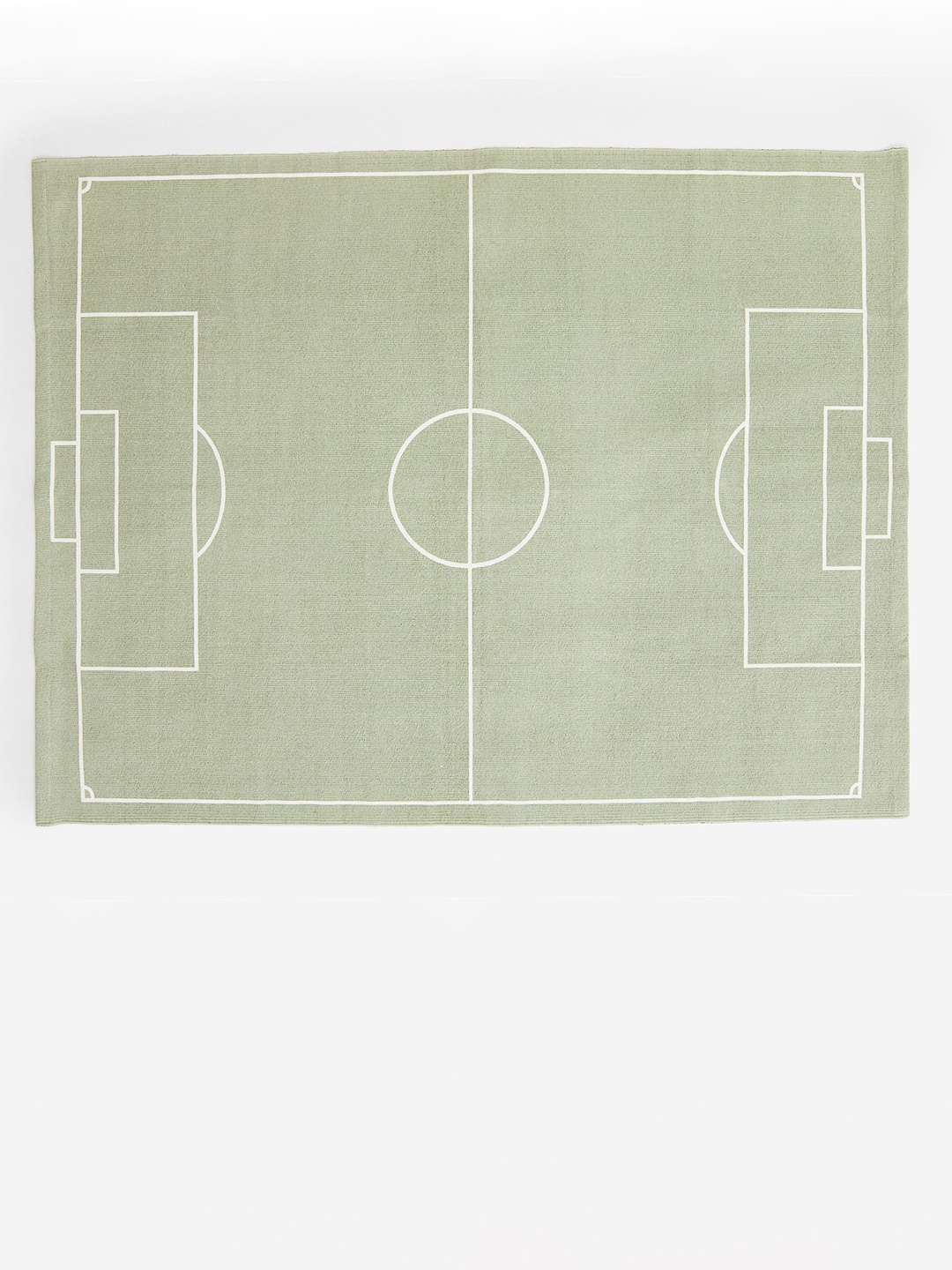 

H&M Green Pitch Motif Cotton Rug