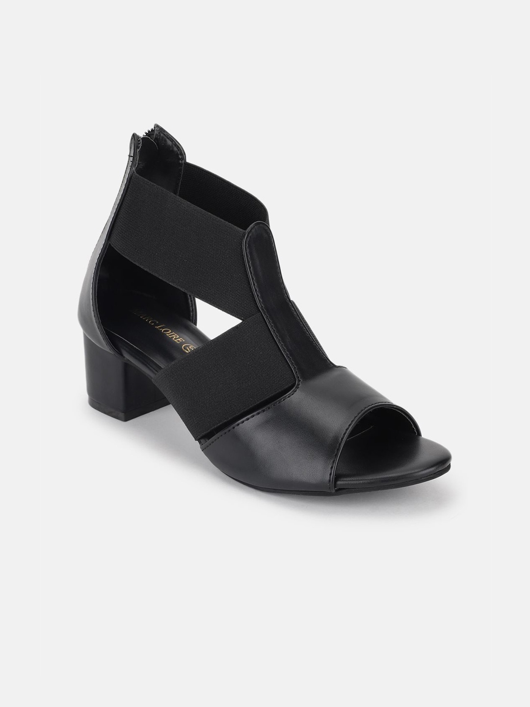

Marc Loire Women PU Work Block Peep Toes, Black