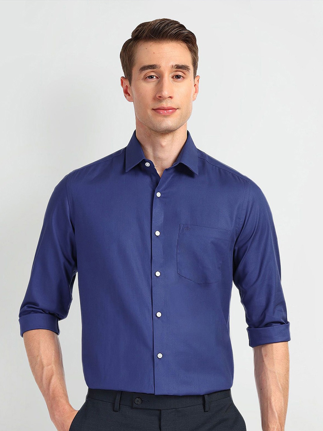 

Arrow Men Slim Fit Opaque Formal Shirt, Blue
