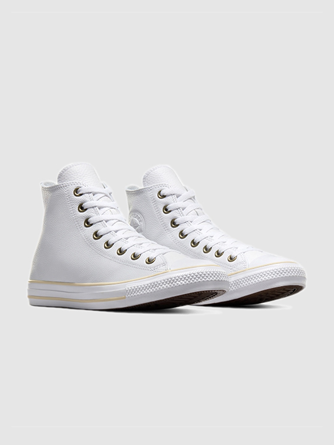 

Converse Unisex Chuck Taylor All Star Leather Hi-Top Sneakers, White