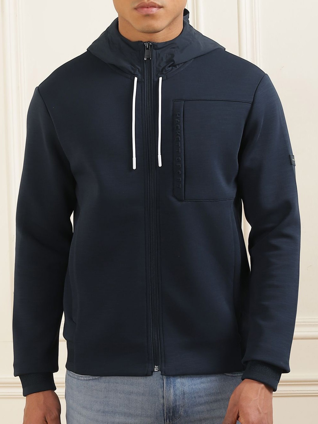 

HACKETT LONDON Men Hooded Sweatshirt, Navy blue