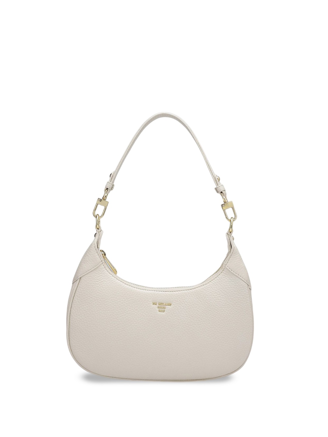 

Da Milano Textured Leather Shoulder Bag, White