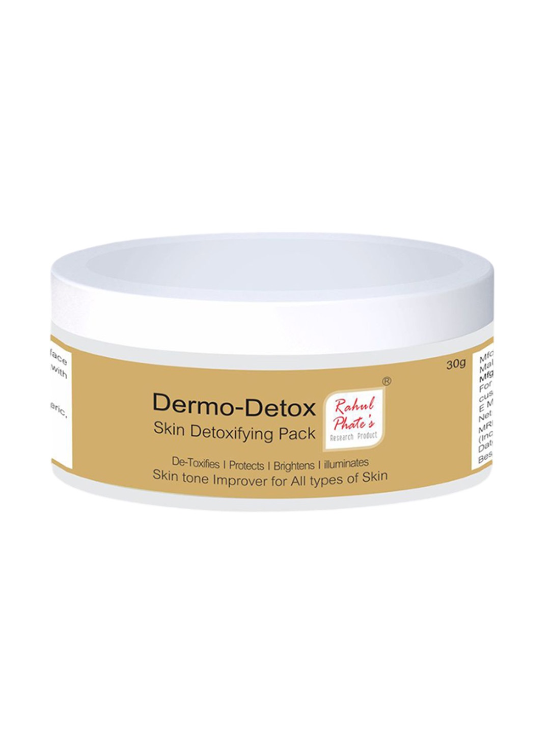 

Rahul Phate Research Product Dermo Detox Skin Detoxifying Pack - 30 g, White