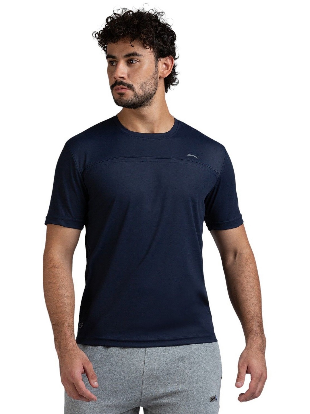 

Black Panther Men Dri-FIT Solid Round Neck T-shirt, Navy blue