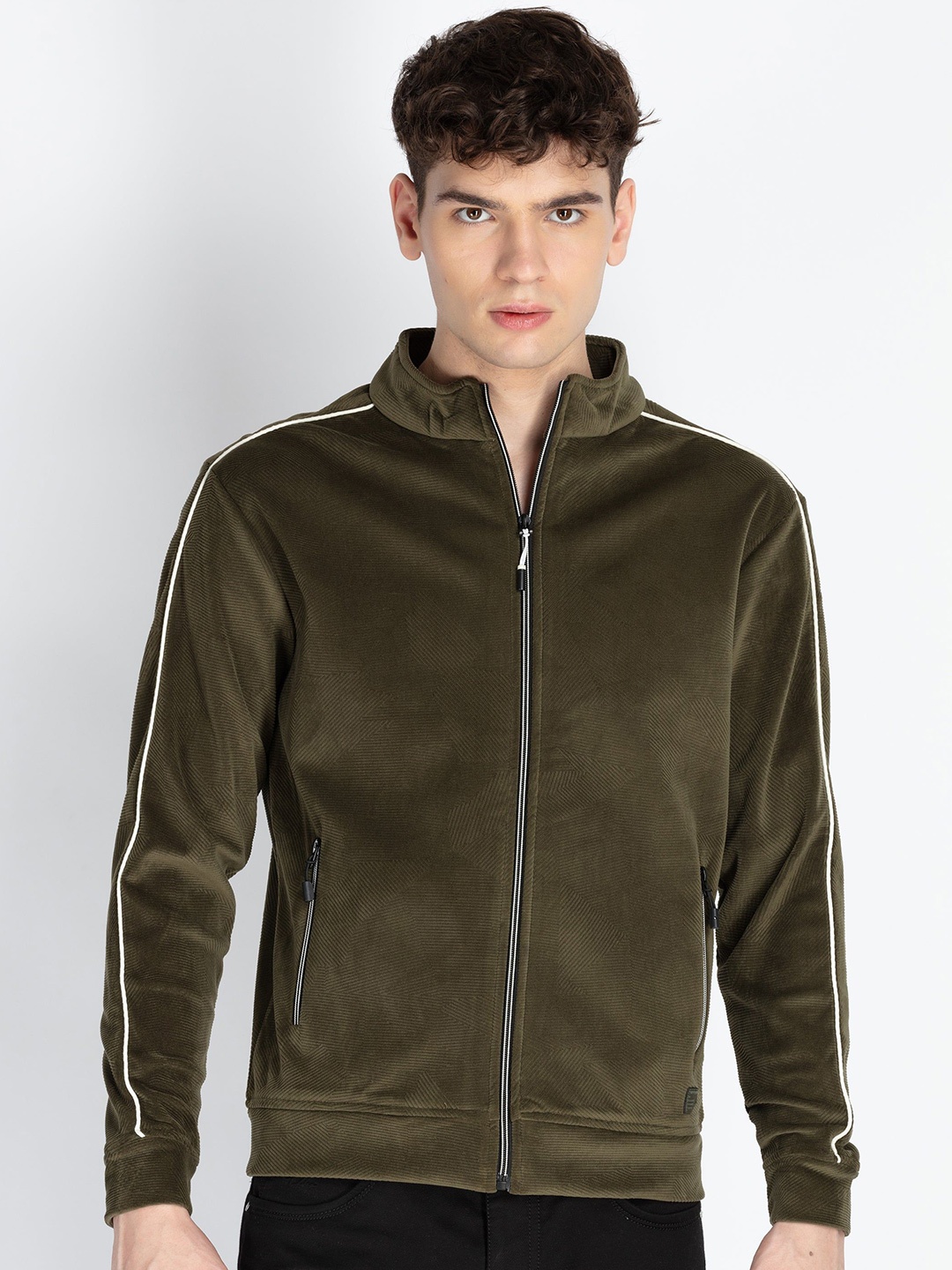 

Status Quo Men Hooded Sweatshirt, Olive