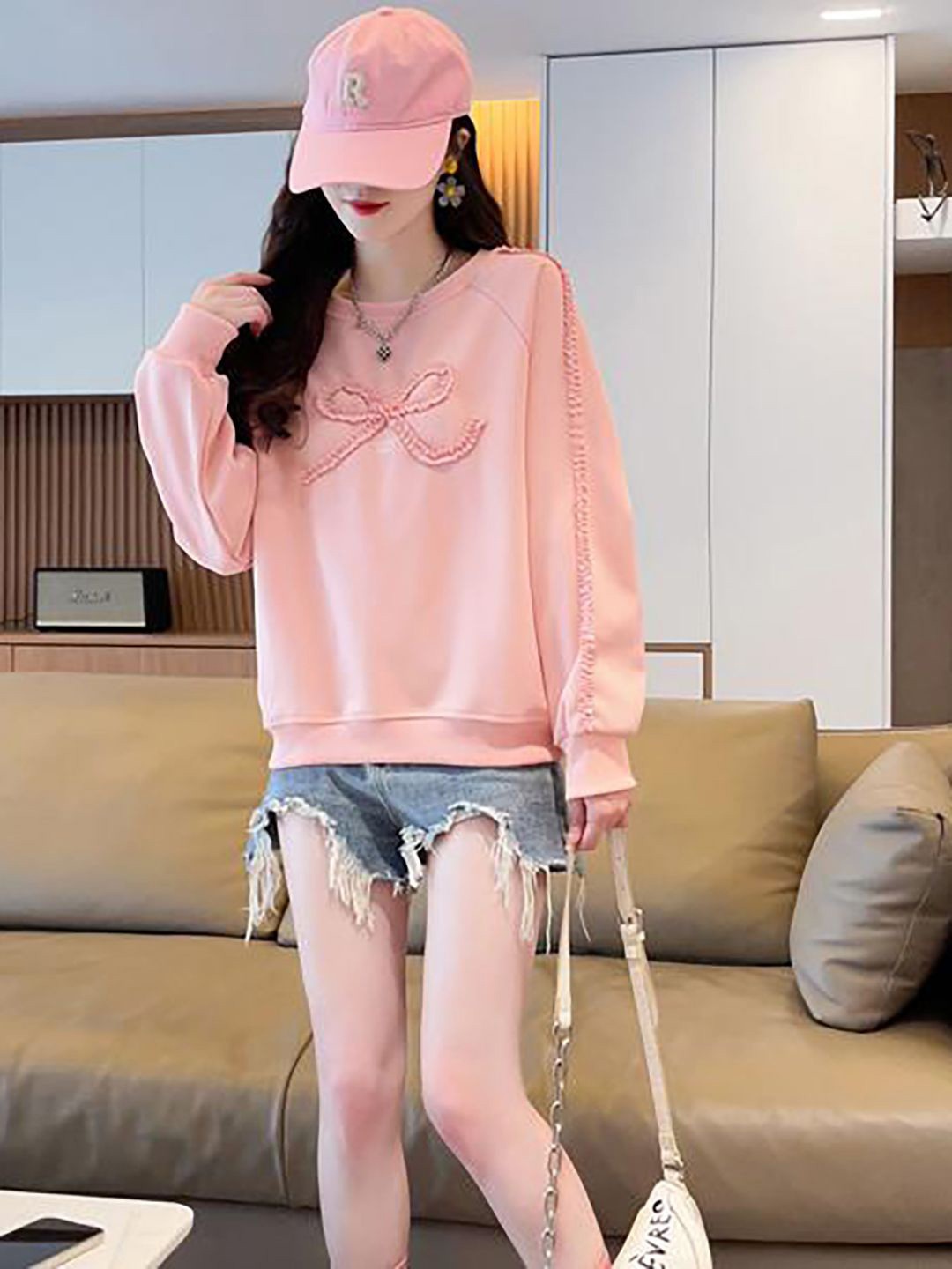 

JC Mode Women Printed Sweatshirt, Pink