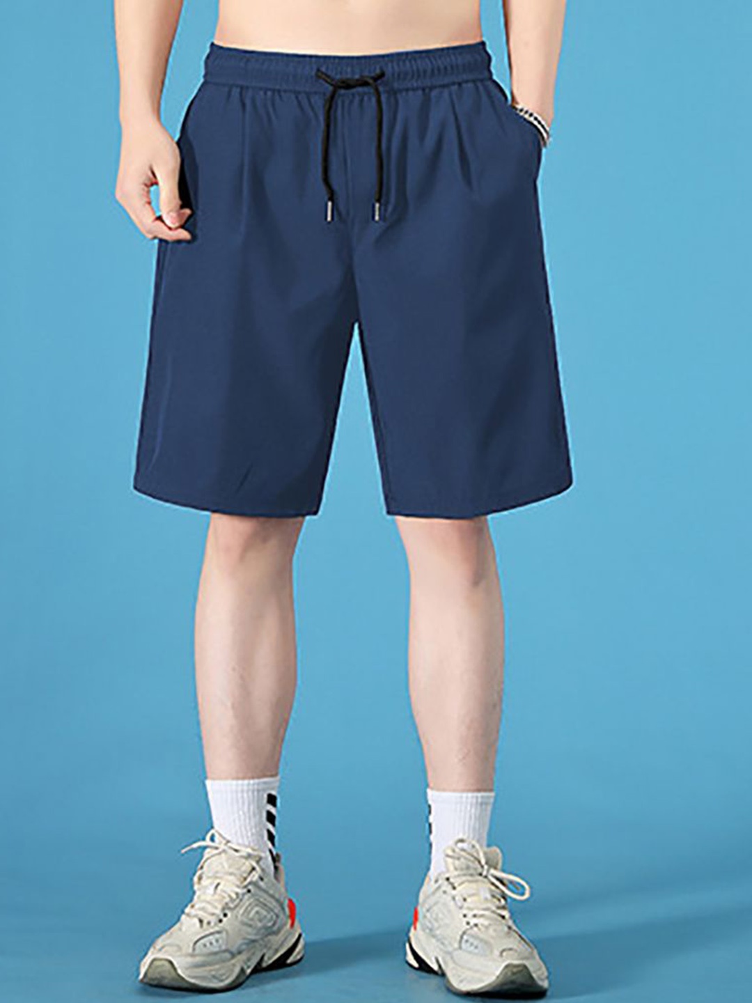 

StyleCast x Revolte Men Mid-Rise Regular Shorts, Blue