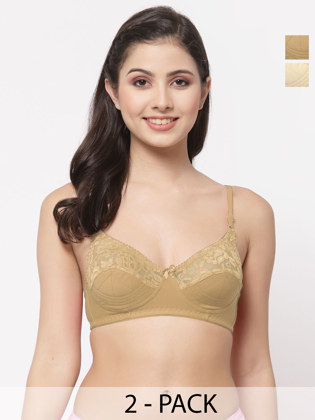 

Docare Bralette Bra Full Coverage, Beige