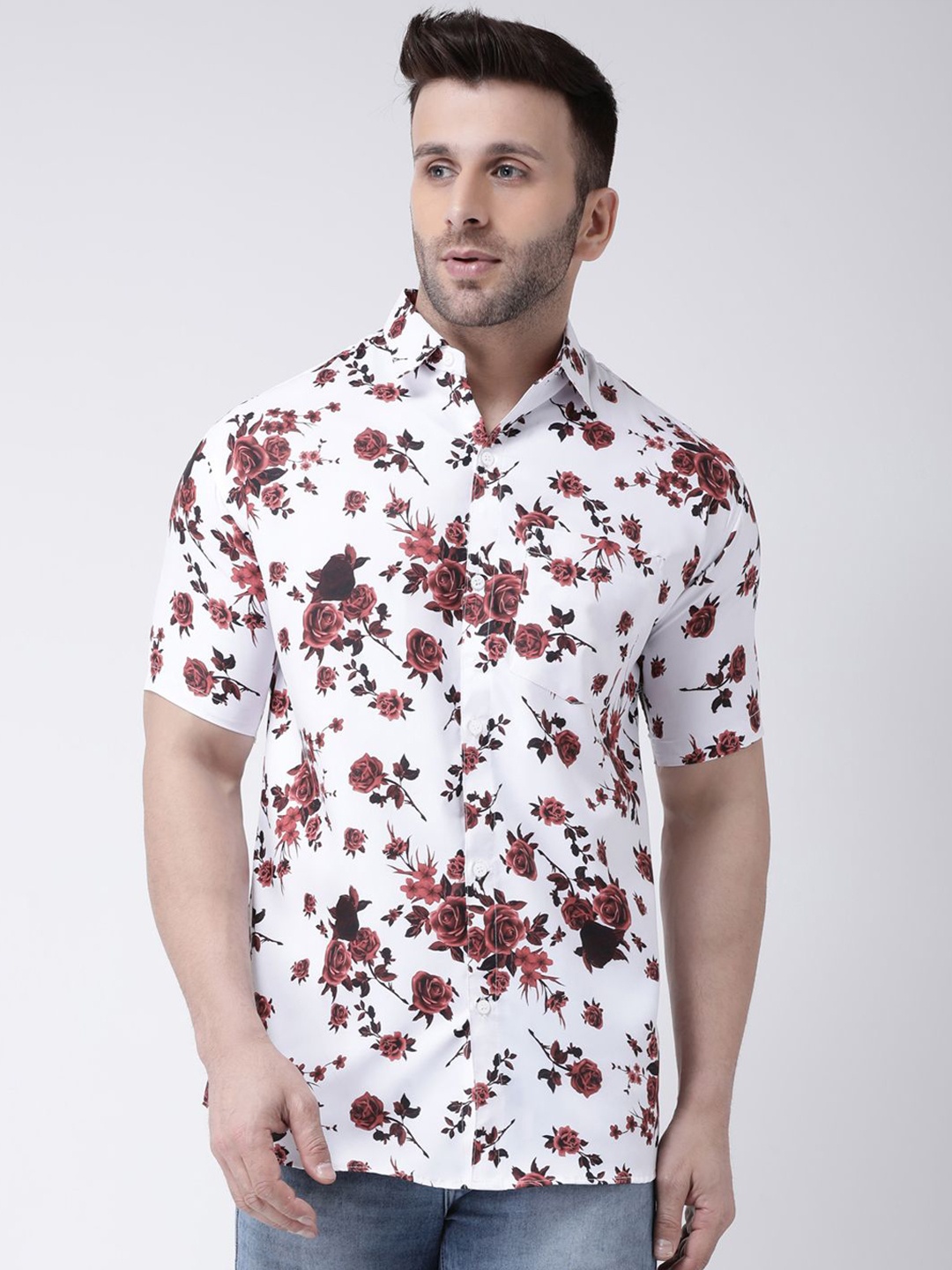 

KLOSET BY RIAG Men Classic Floral Opaque Printed Casual Shirt, Multi