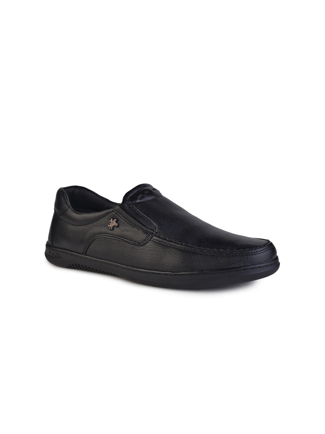 

Buckaroo Men Leather Boat Shoes, Black