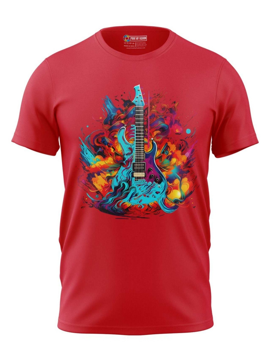 

Print My Fashion Boys Graphic Printed Round Neck Cotton T-shirt, Red
