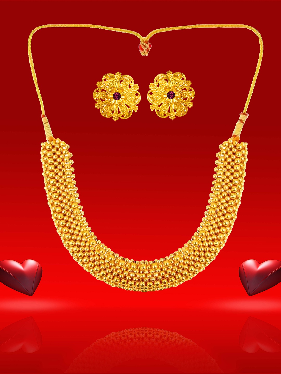 

Heer Collection Gold-Plated Jewellery Set