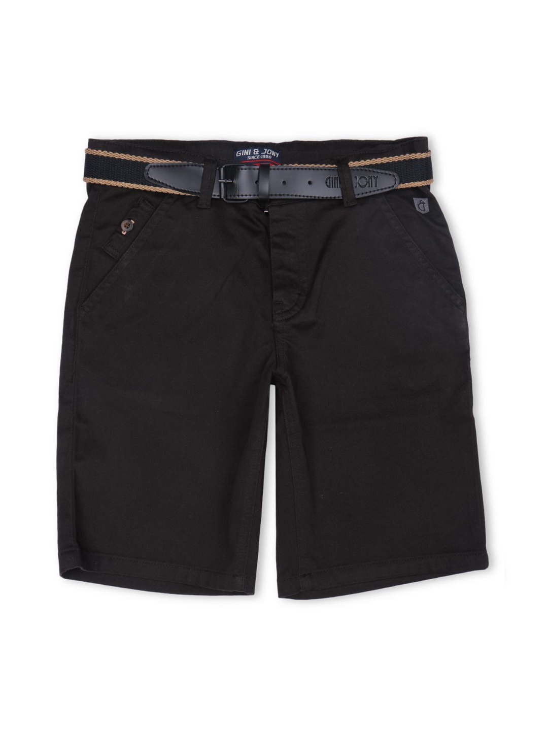 

Gini and Jony Boys Casual Regular Shorts, Black