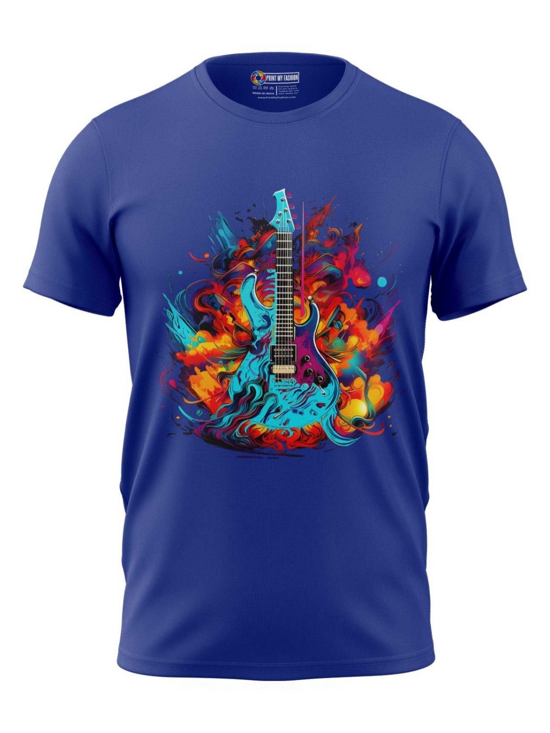 

Print My Fashion Boys Graphic Printed Round Neck Cotton T-shirt, Blue