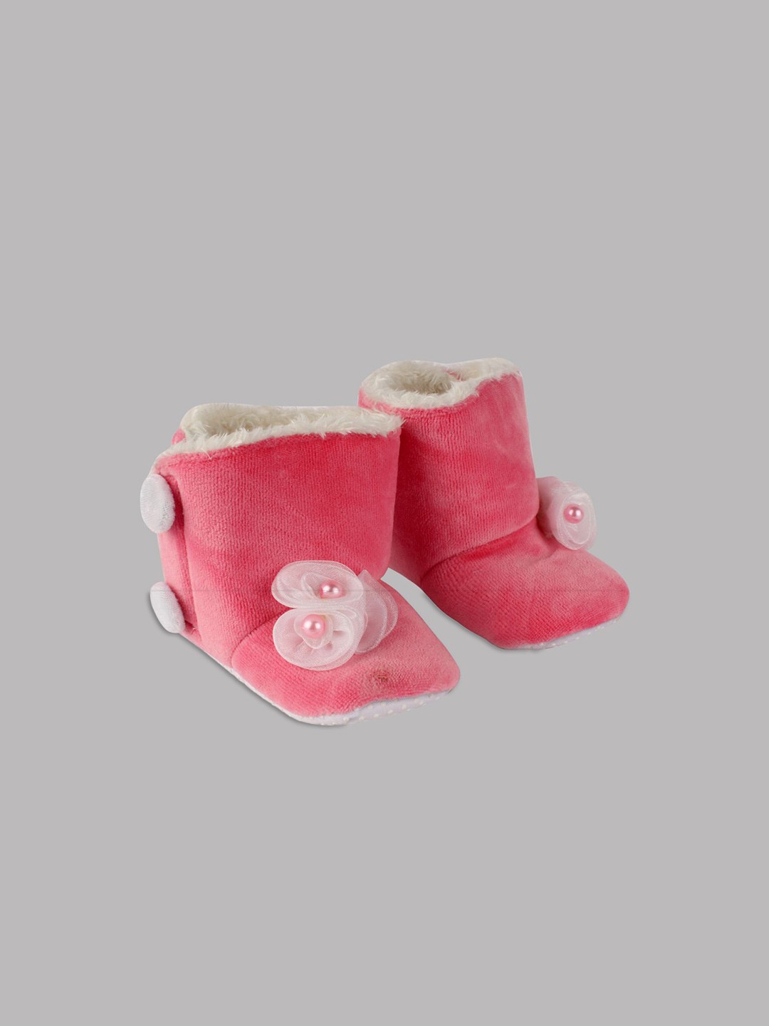 

BAESD Girls Cotton Booties, Pink