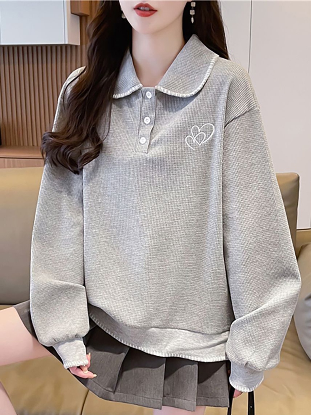 

JC Mode Women Sweatshirt, Grey