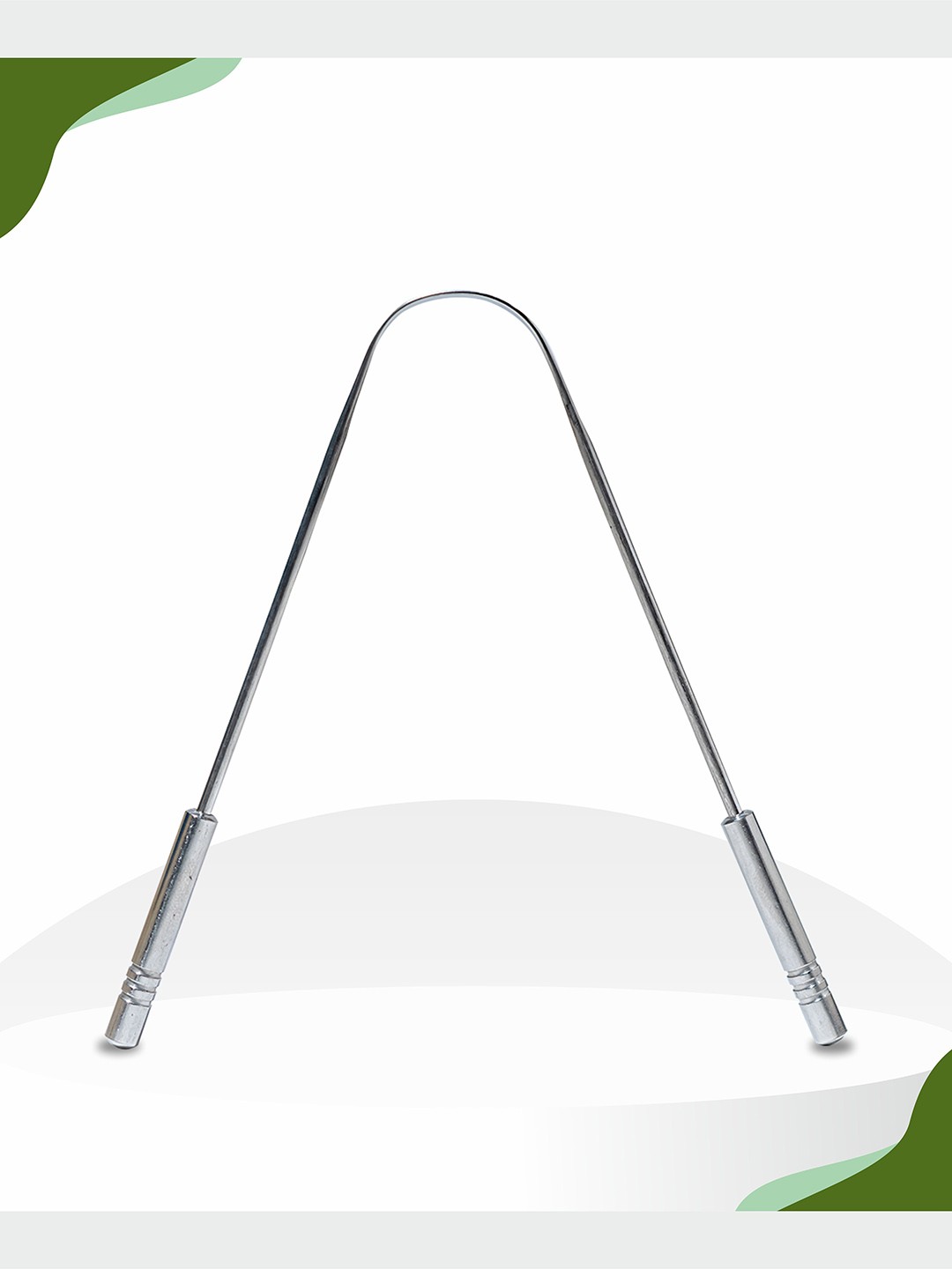 

Nurpi Stainless Steel Tongue Cleaner For Oral Care & Bad Breath, Silver