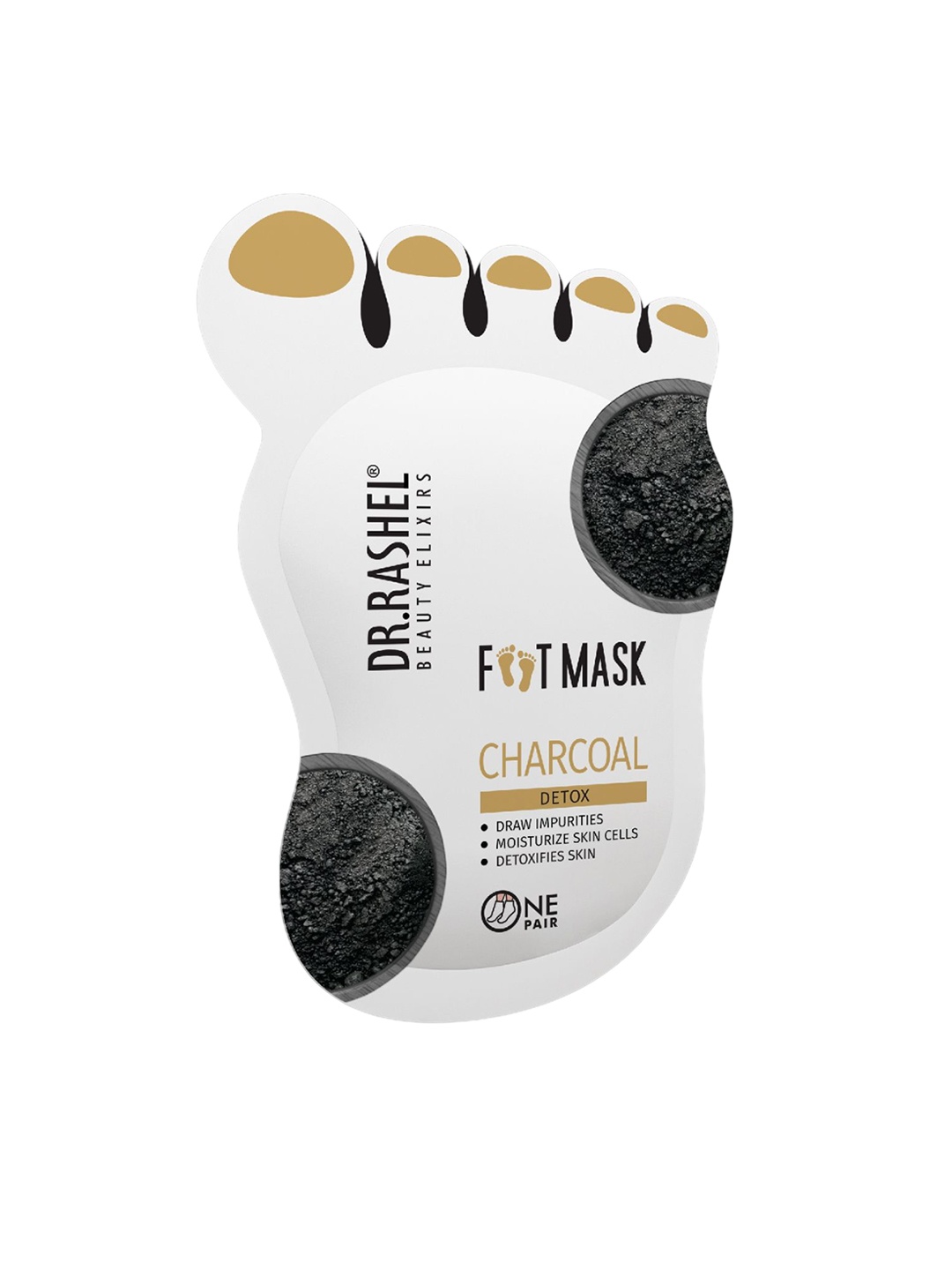 

DR.RASHEL Charcoal Foot Mask -20g, Black
