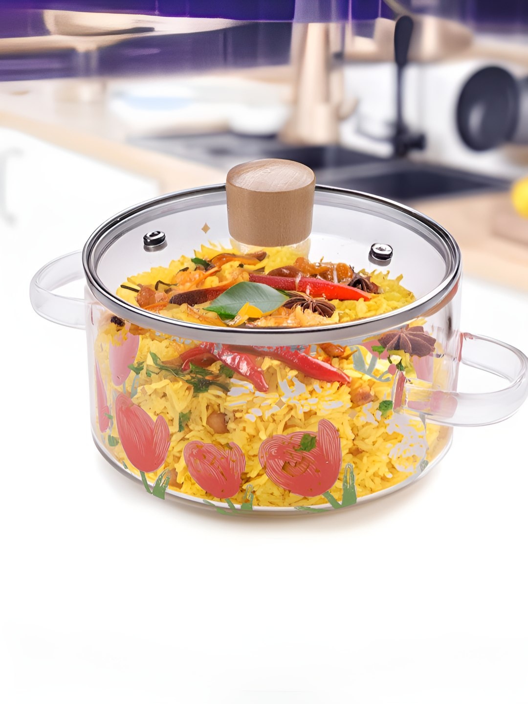 

UMAI Transparent Induction Base Borosilicate Glass With Lid