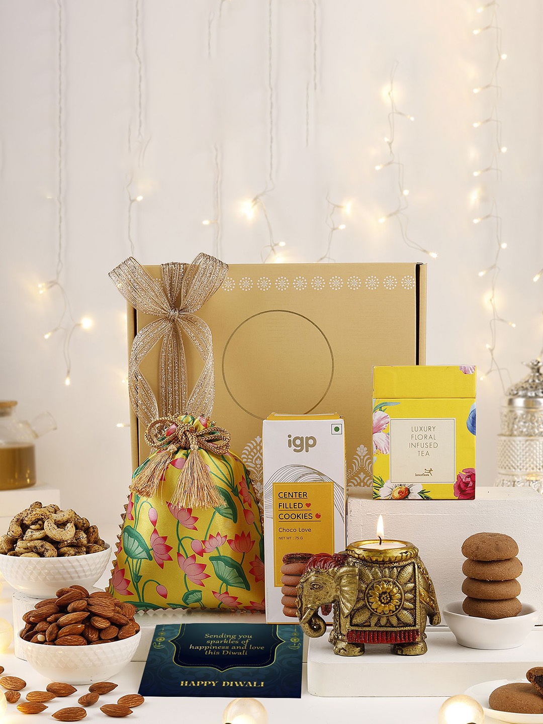 

IGP Glimmering Diwali Festive Gift Hamper, Yellow