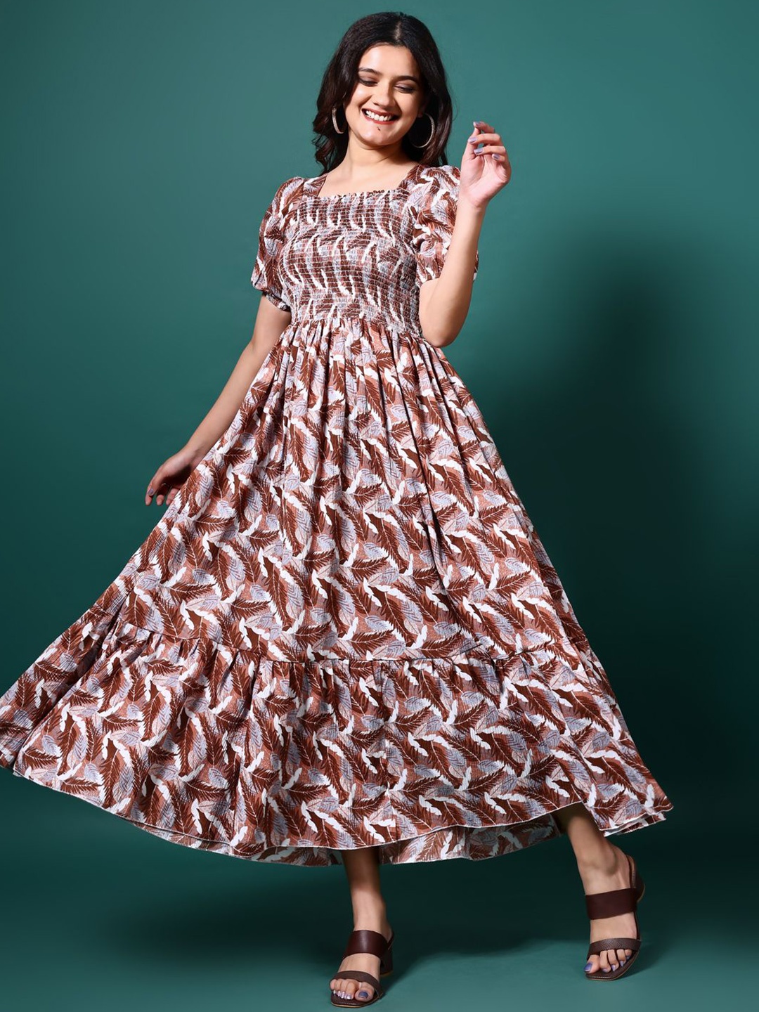 

DEKLOOK Crepe Fit & Flare Dress, Blue