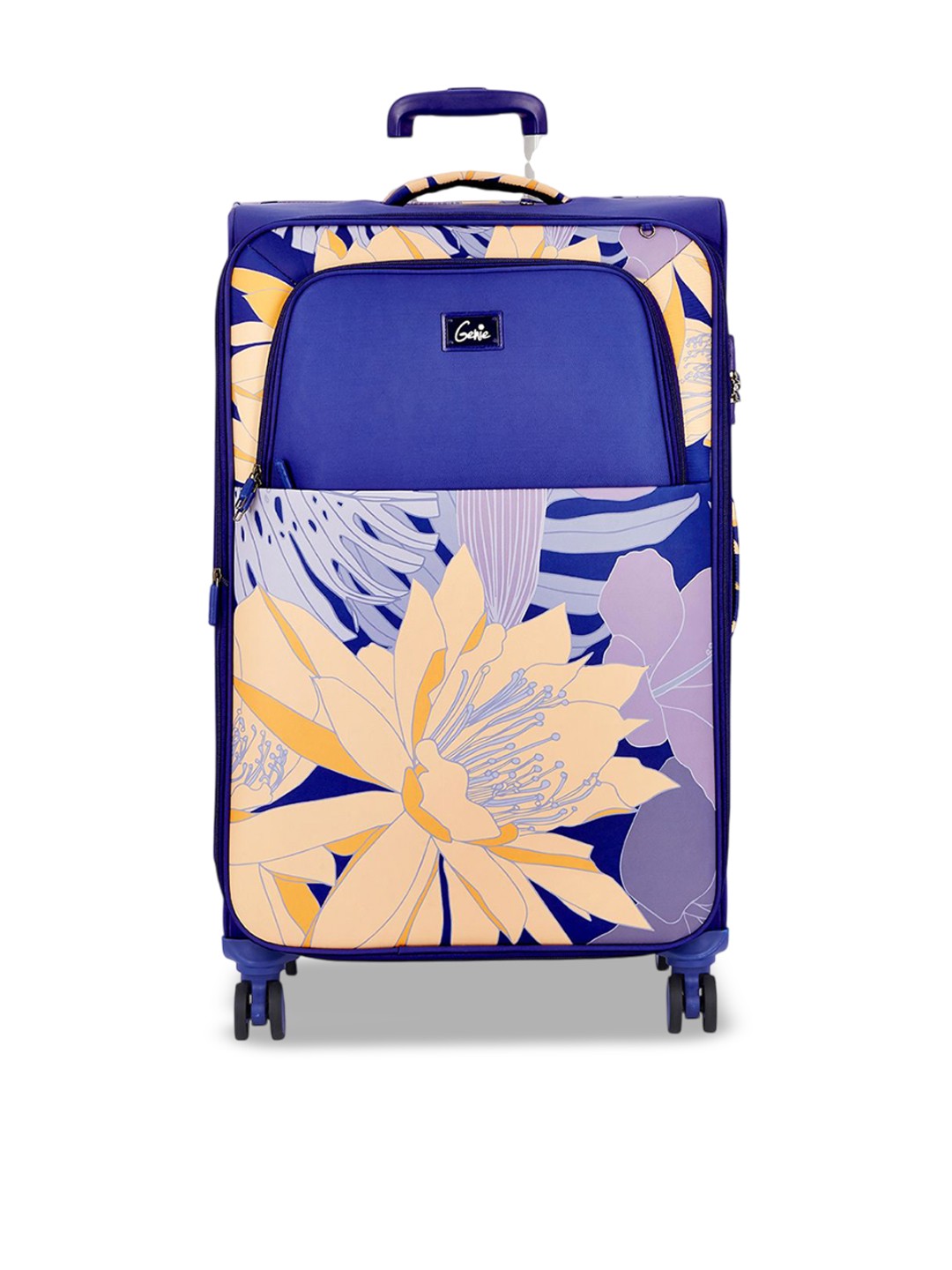 

Genie Printed Soft Side Large Trolley Bag, Purple