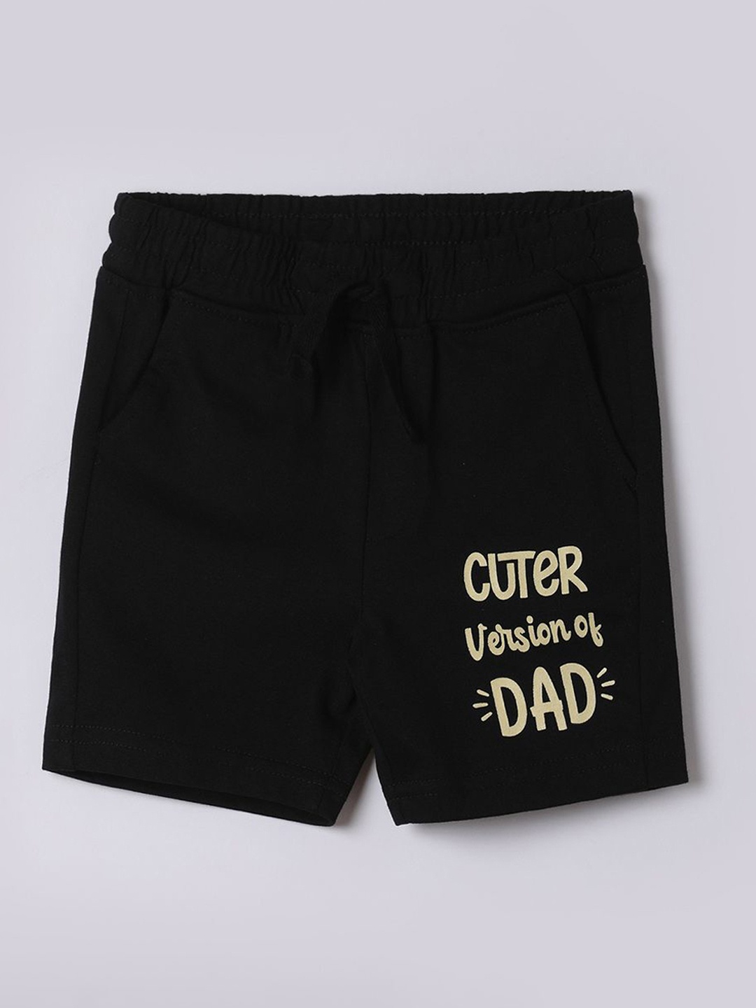 

Juniors by Lifestyle Boys Typography Printed Shorts, Black